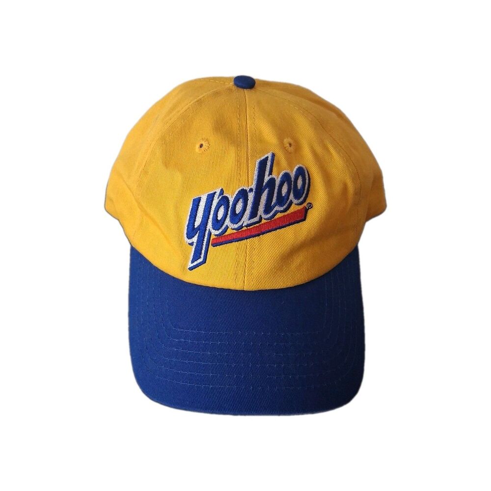 YooHoo Logo Hat Cap ODD Headwear Yellow Blue Strapback Licensed Adjustable